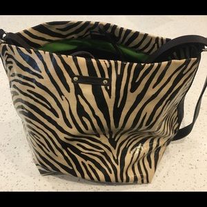 KATE SPADE purse ZEBRA bag TOTE animal print
